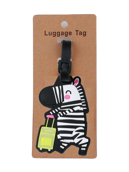 Zebra Luggage Tag