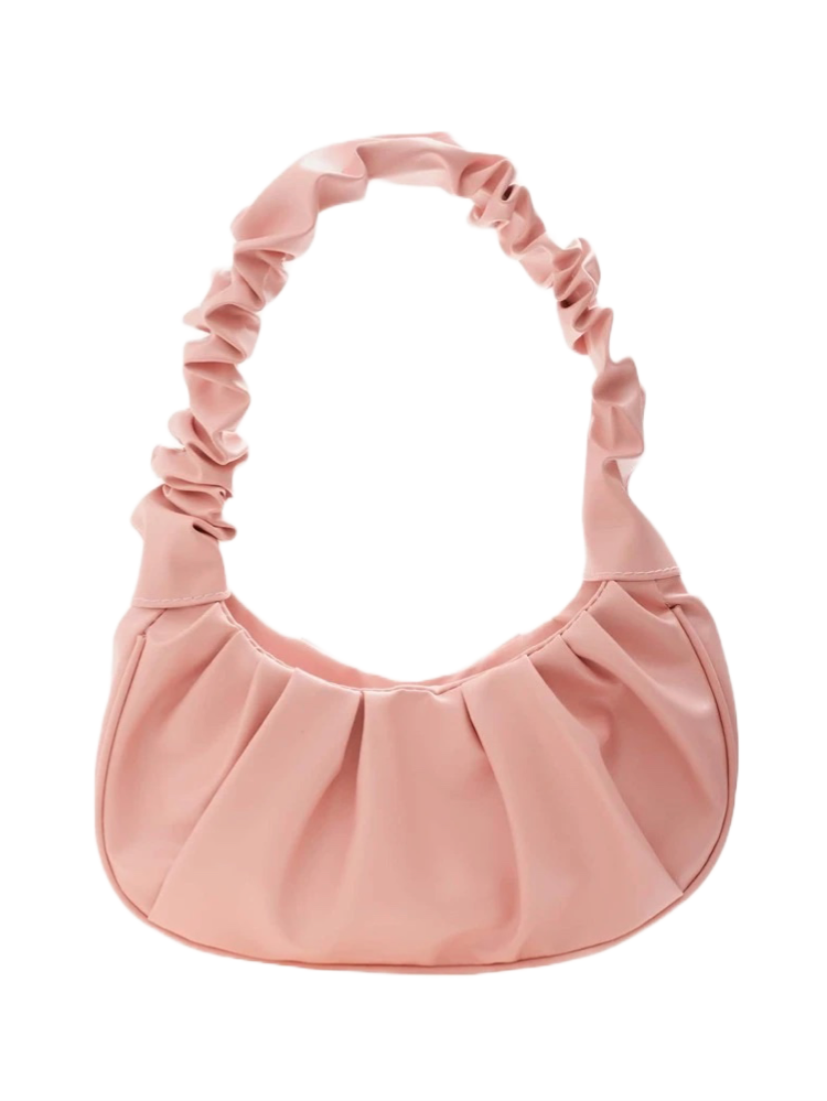 Pink Ruched Bag