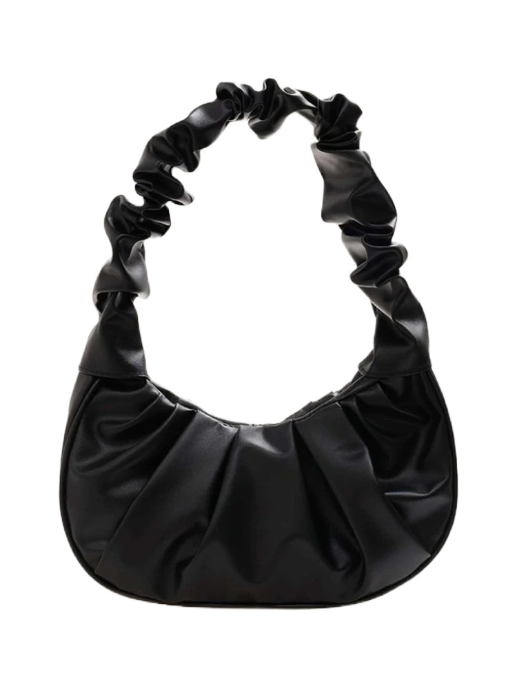 Black Ruched Bag