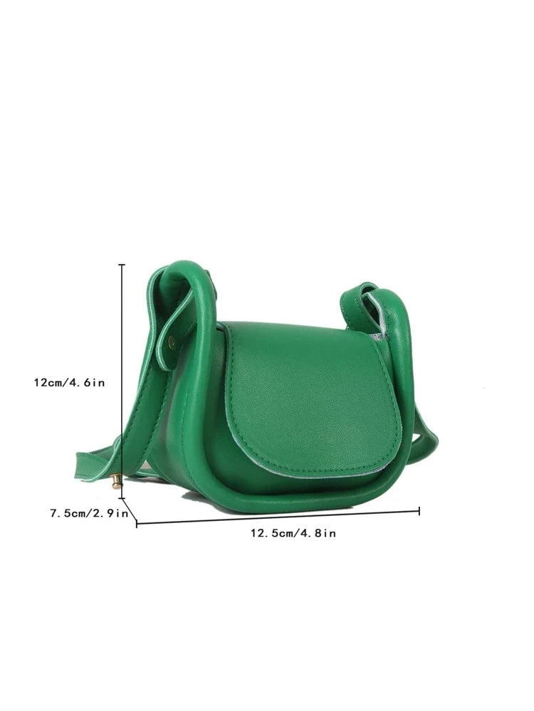 Green Mini Flap Saddle Bag