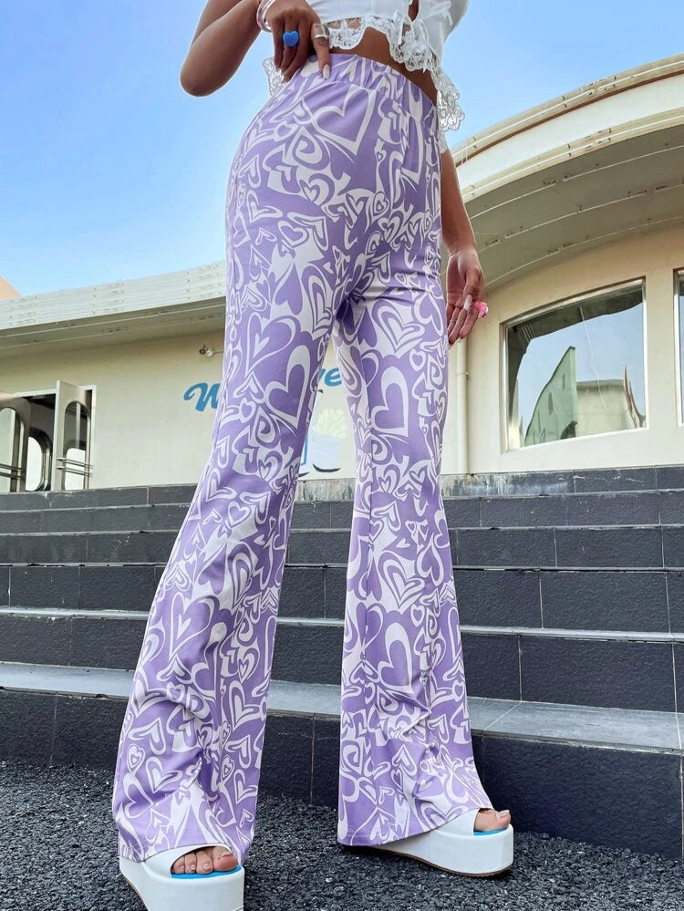 Lilac Flare Pants