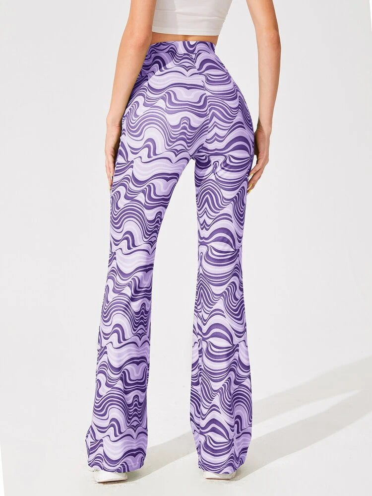 Purple Flare Pants