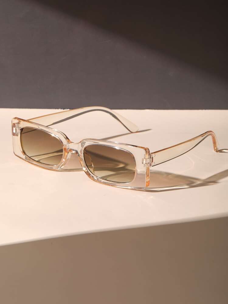 Brown Square Frame Sunglasses