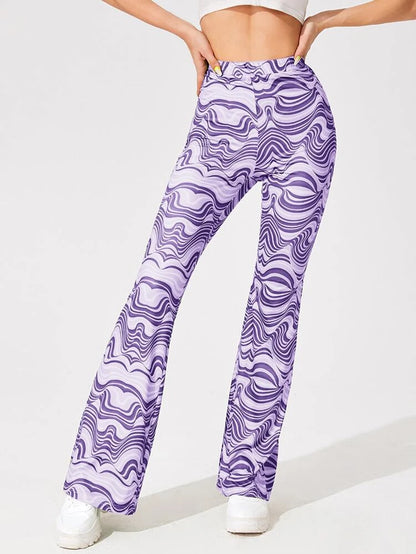 Purple Flare Pants