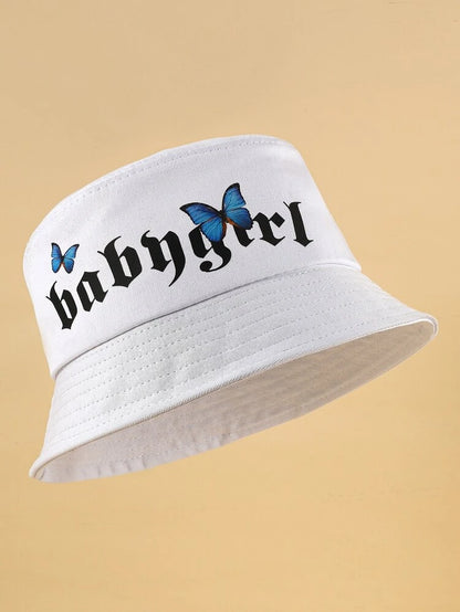 White Baby Girl Bucket Hat