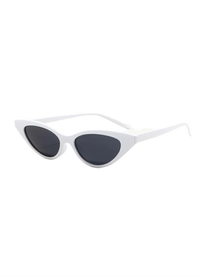 White cateye sunglasses