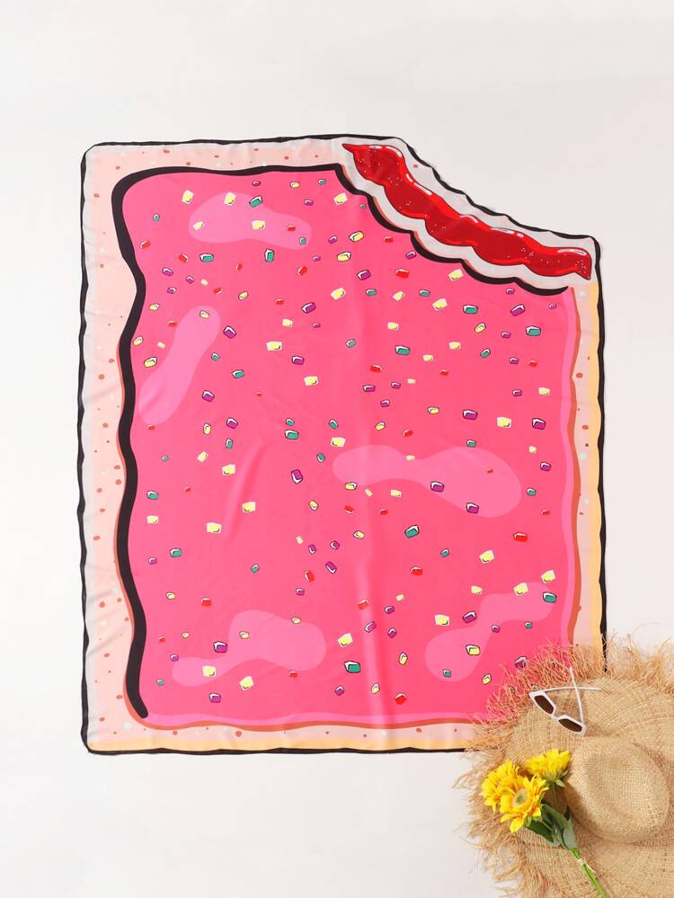 Cookie Print Beach Blanket