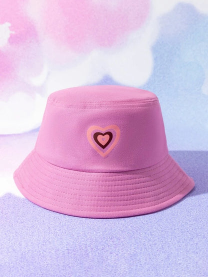 Pink Heart Bucket Hat