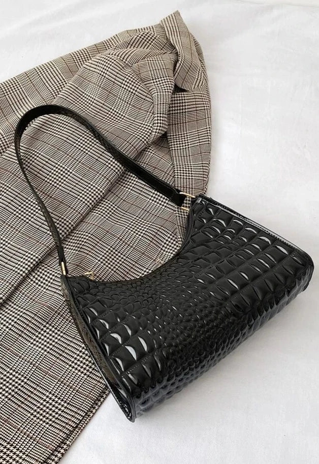 Black Geometric Bag