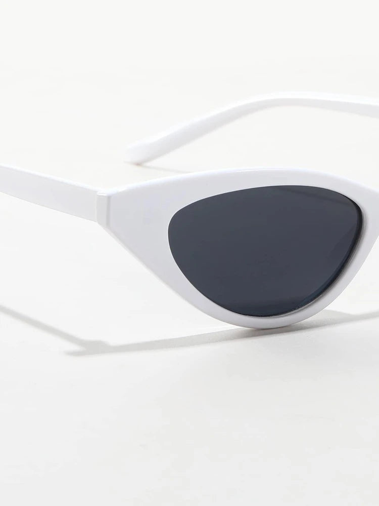 White cateye sunglasses