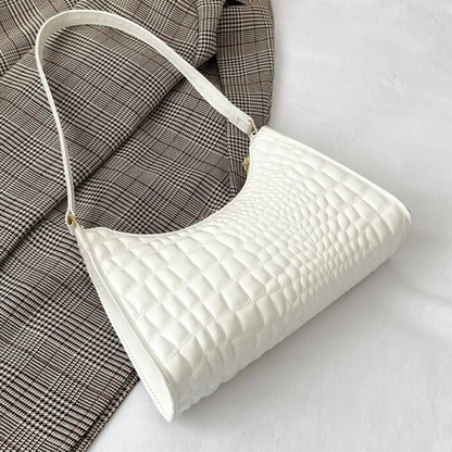 White Geometric Bag