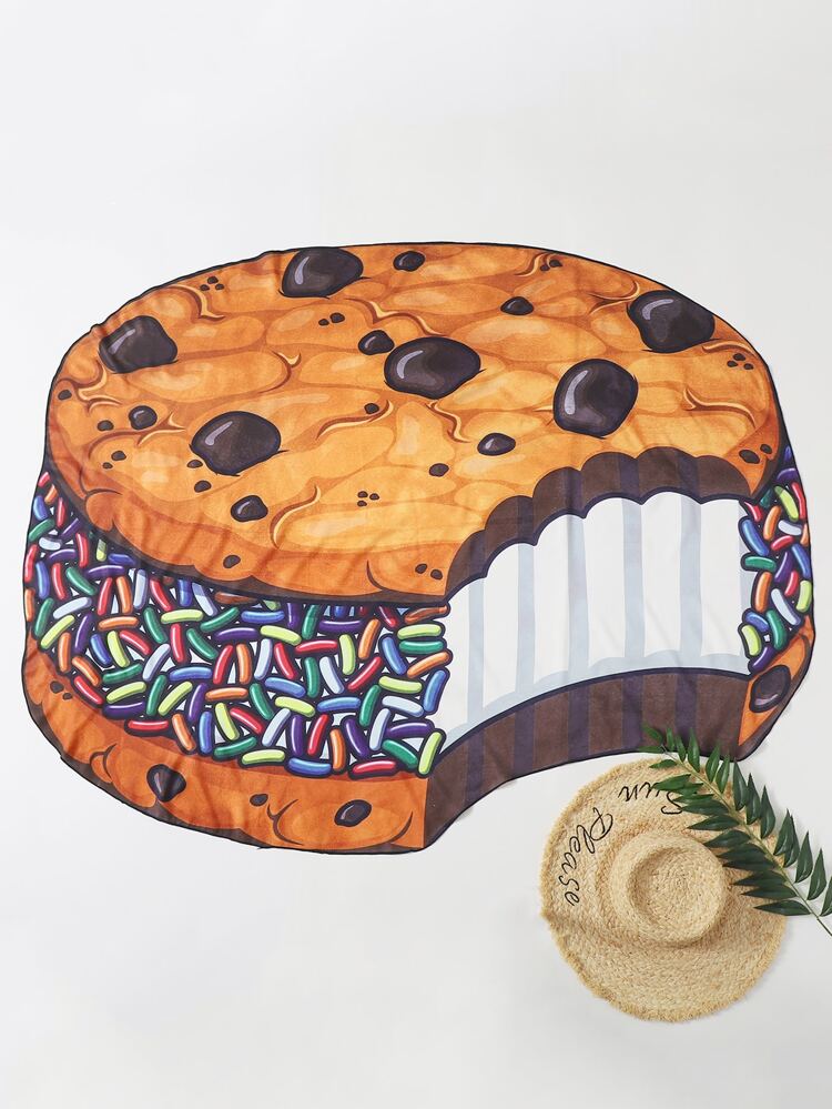 Donut Print Beach Blanket