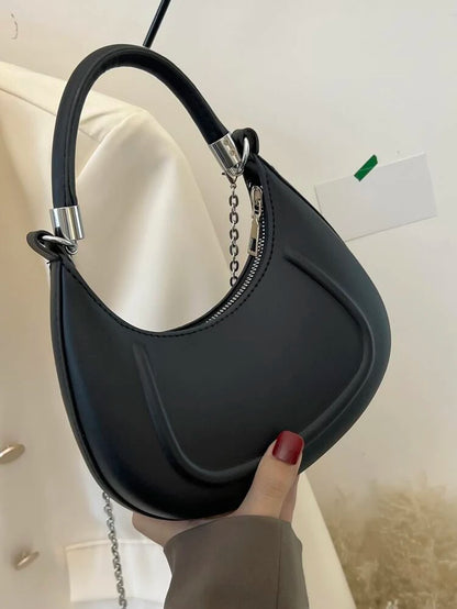 Black Minimalist Chain Bag