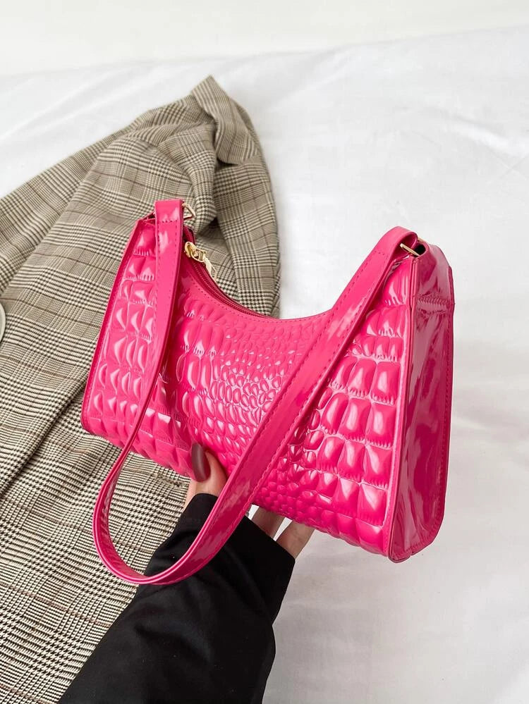 Pink geometric bag