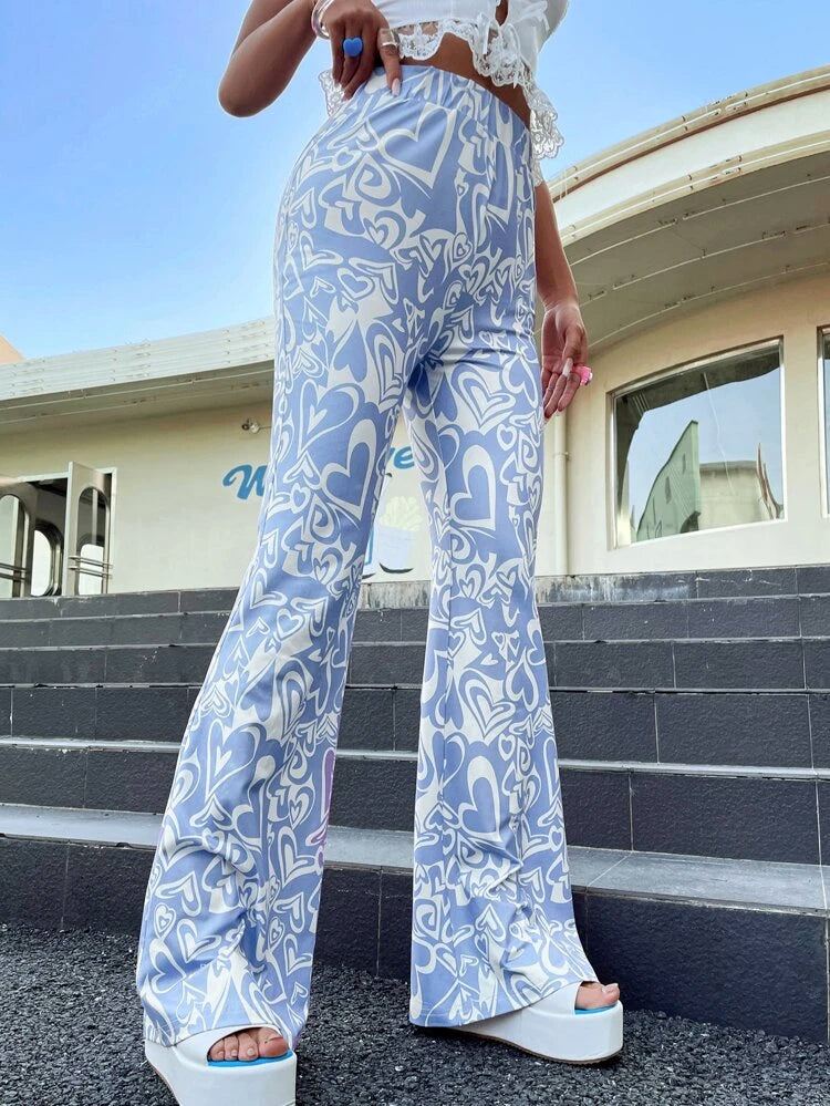 Baby Blue Flare Pants