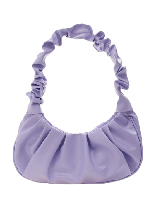 Purple Ruched Bag