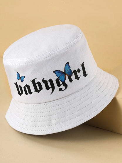 White Baby Girl Bucket Hat