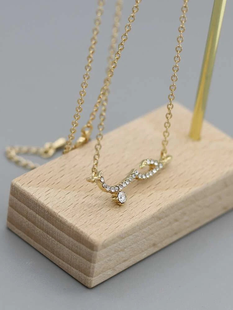 Rhinestone Pendant Necklace