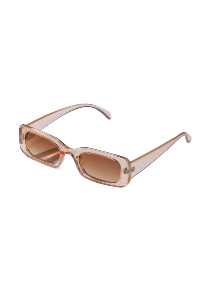 Brown Square Frame Sunglasses