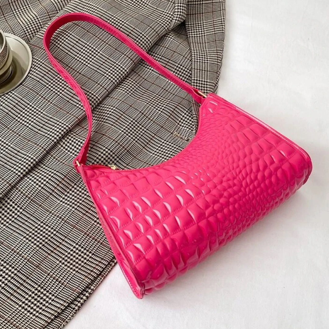 Pink geometric bag