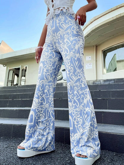 Baby Blue Flare Pants