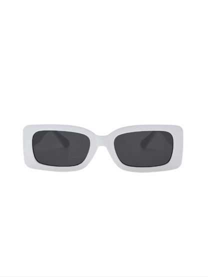 White Square Frame Sunglasses