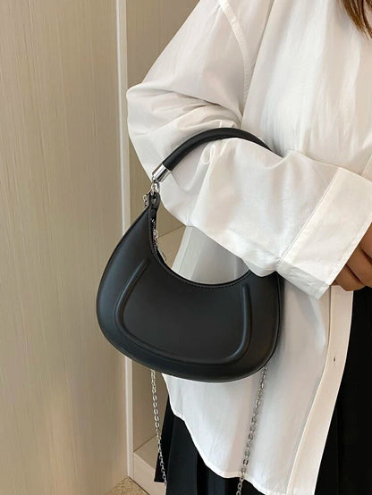 Black Minimalist Chain Bag