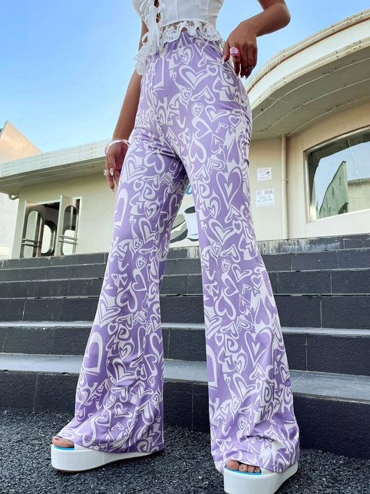 Lilac Flare Pants