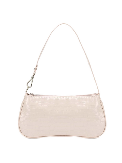 Apricot Croc Baguette Bag