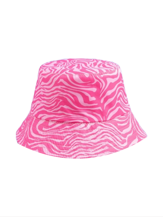 Pink Zebra Bucket Hat