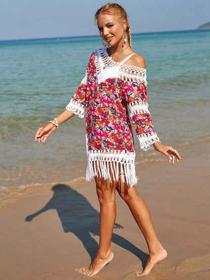 Floral Crochet Cover Up