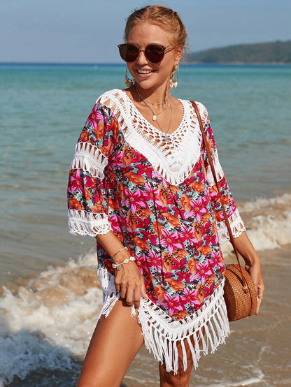 Floral Crochet Cover Up