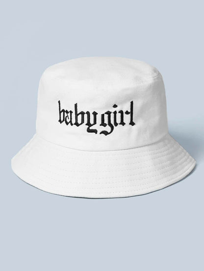 White Baby Girl Bucket Hat