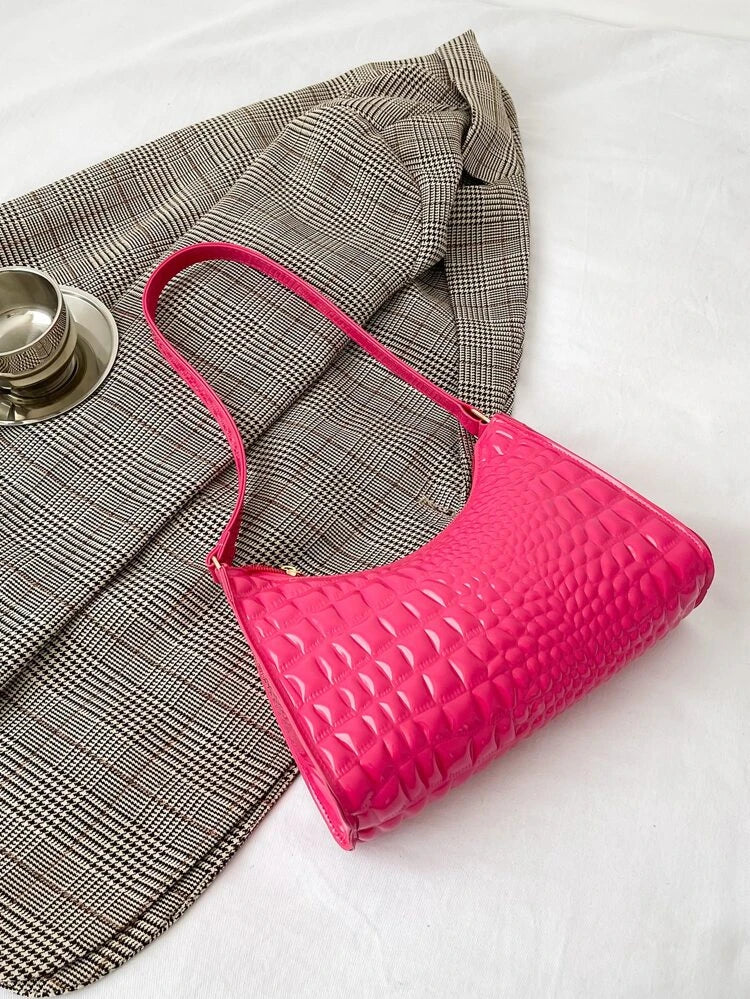 Pink geometric bag