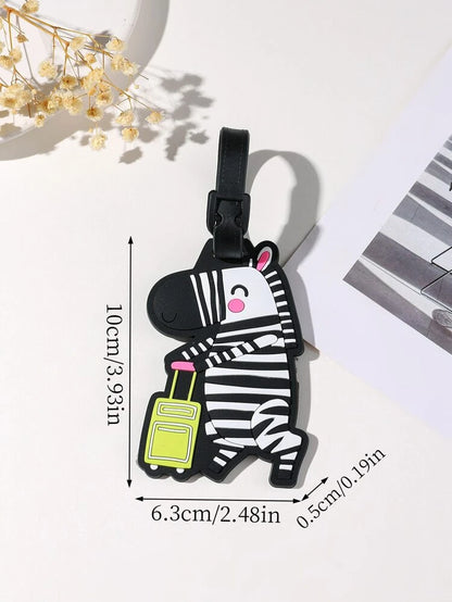 Zebra Luggage Tag